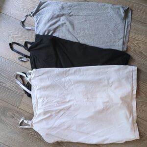 Set of 3 neutral nursing tanks